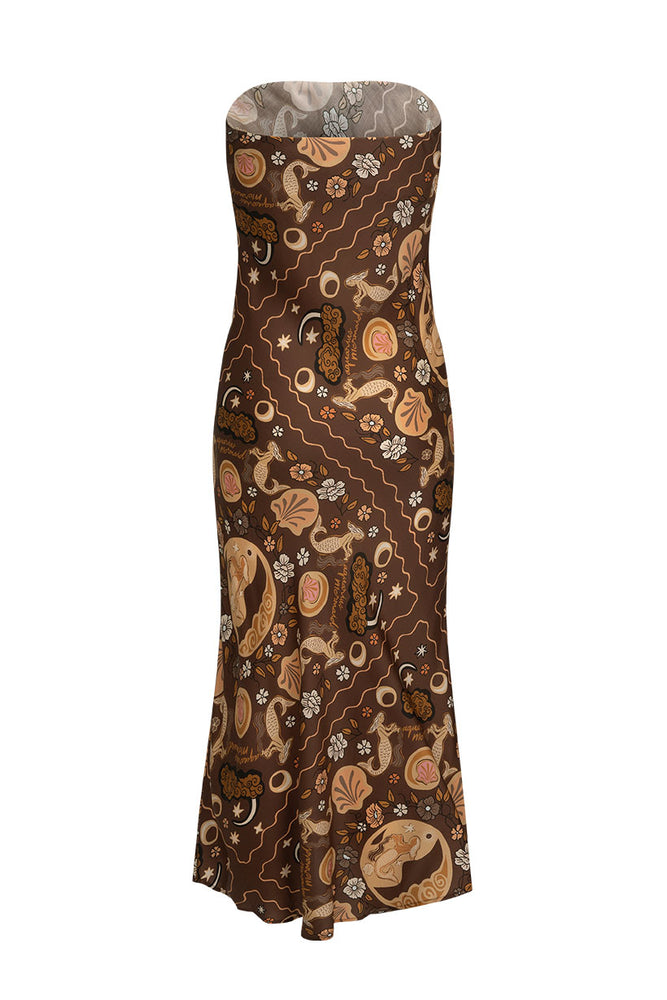 Aquarius Strapless Bias Dress