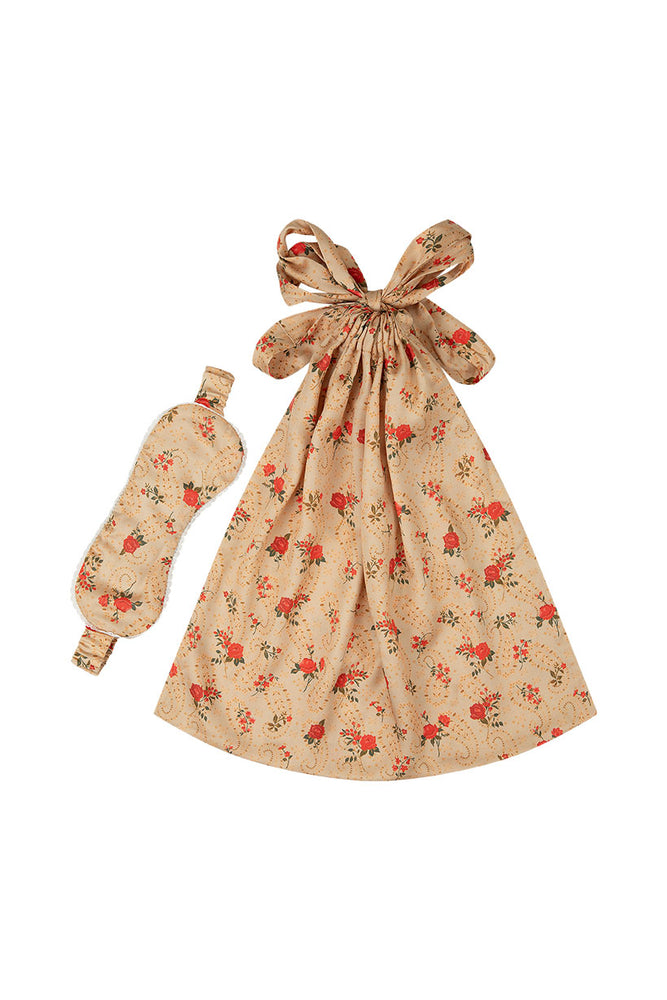 Fleur Robe and Eye Mask Set