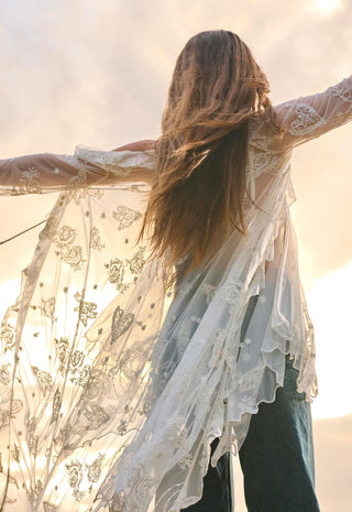  photographed against a bright sunset sky.
