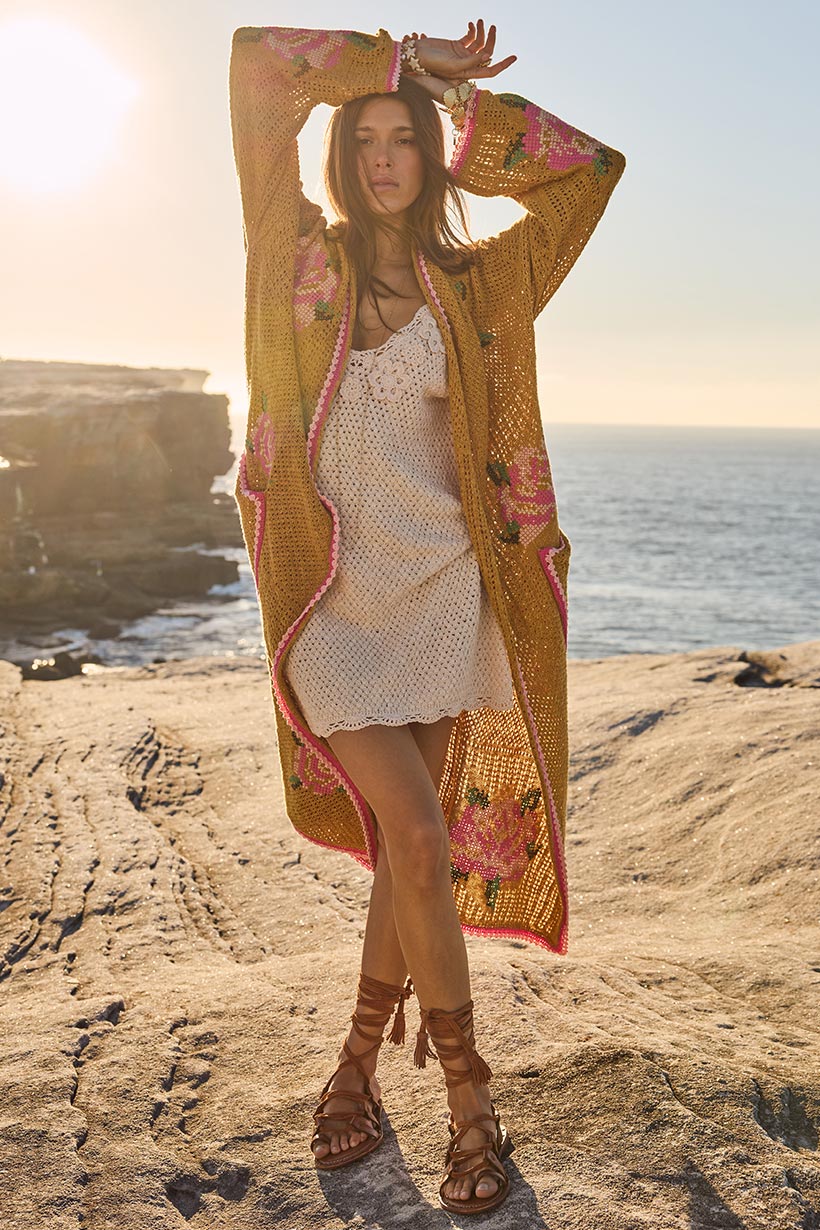 Coastal Granny Maxi Cardigan