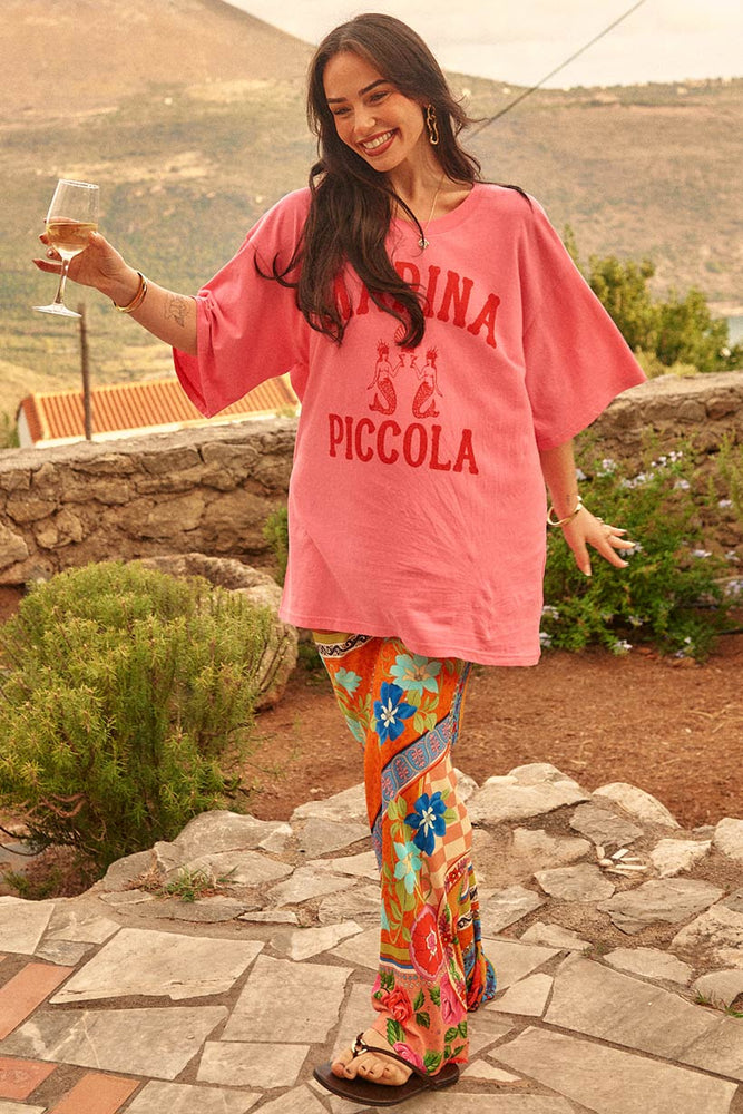 Marina Piccola Oversized Biker Tee
