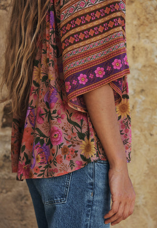 Swan Lake Short Sleeve Blouse