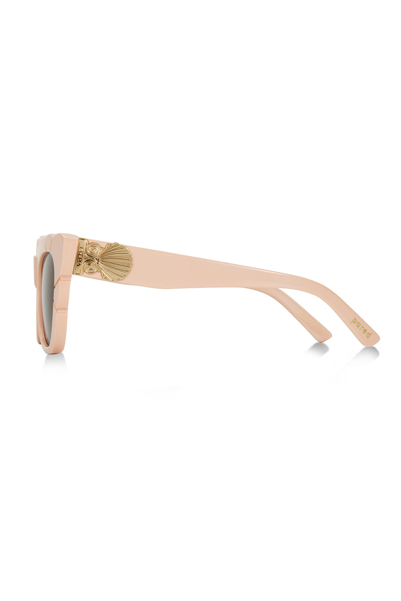 Marilyn Thick Arm with Solid Brown Lens Sunglasses